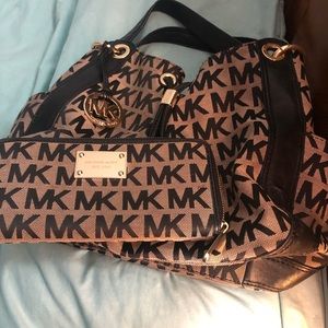 Michael Kors purse and wallet